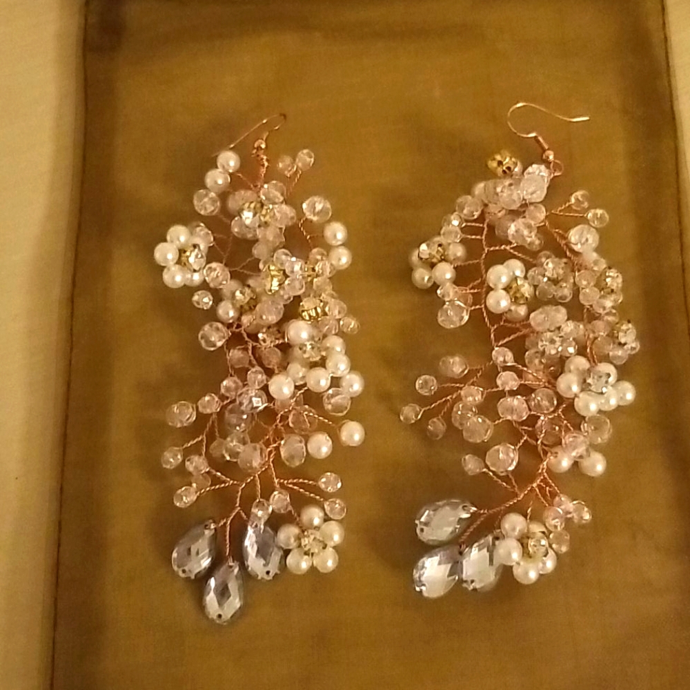 Elegant special occasion crystal earrings